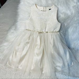 Zenzi Formal Cream Toddler Dress